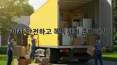이사, 안전하고 똑똑하게 준비하기!