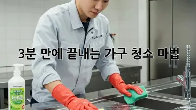 3분 만에 끝내는 가구 청소 마법 ✨